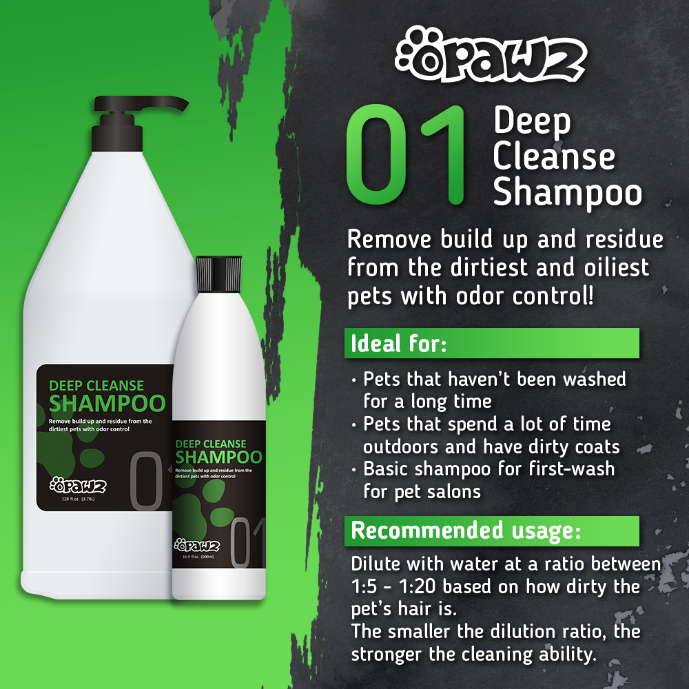 OPAWZ Pack économique de shampoing et revitalisant pour animaux de compagnie (VP12)