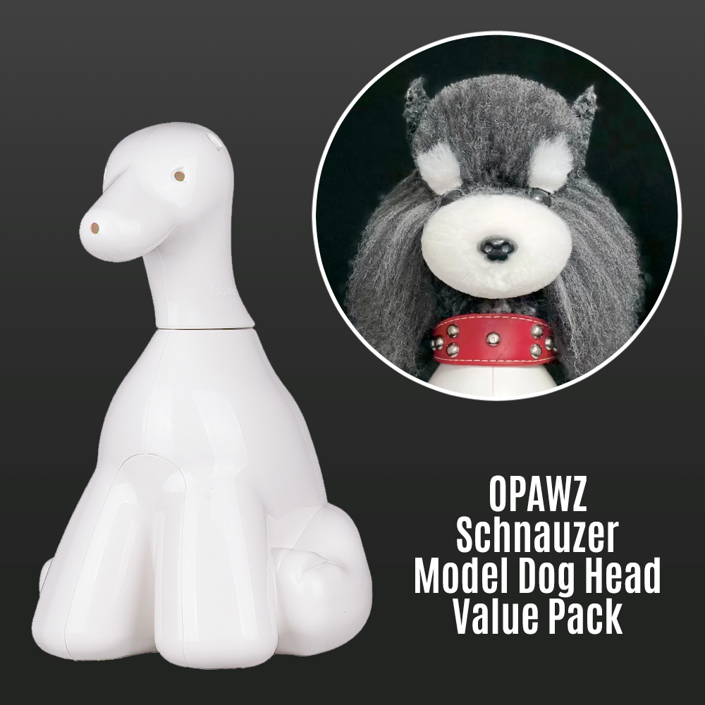 OPAWZ Schnauzer Model Dog - For Grooming Academies and Display