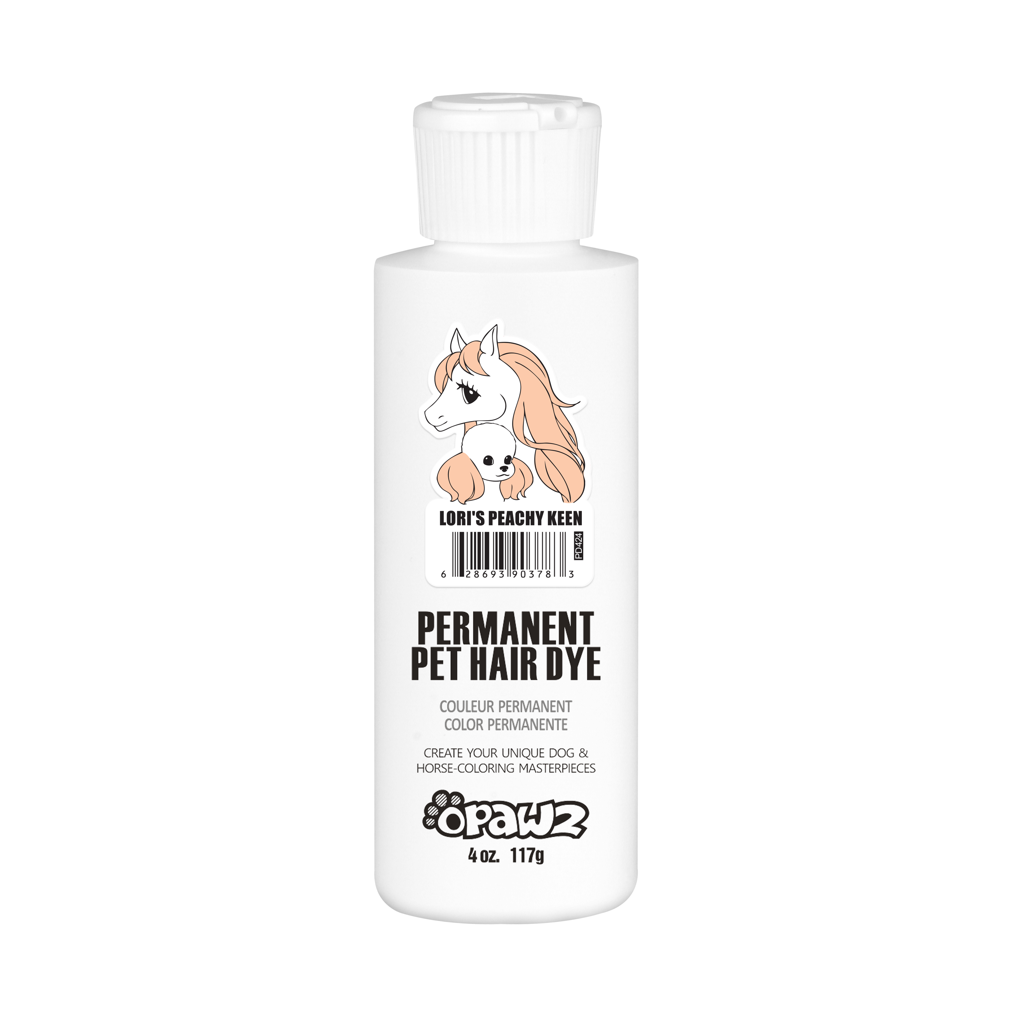 Lori's Peachy Keen Dog Hair Dye by OPAWZ - Lasts 20 Washes
