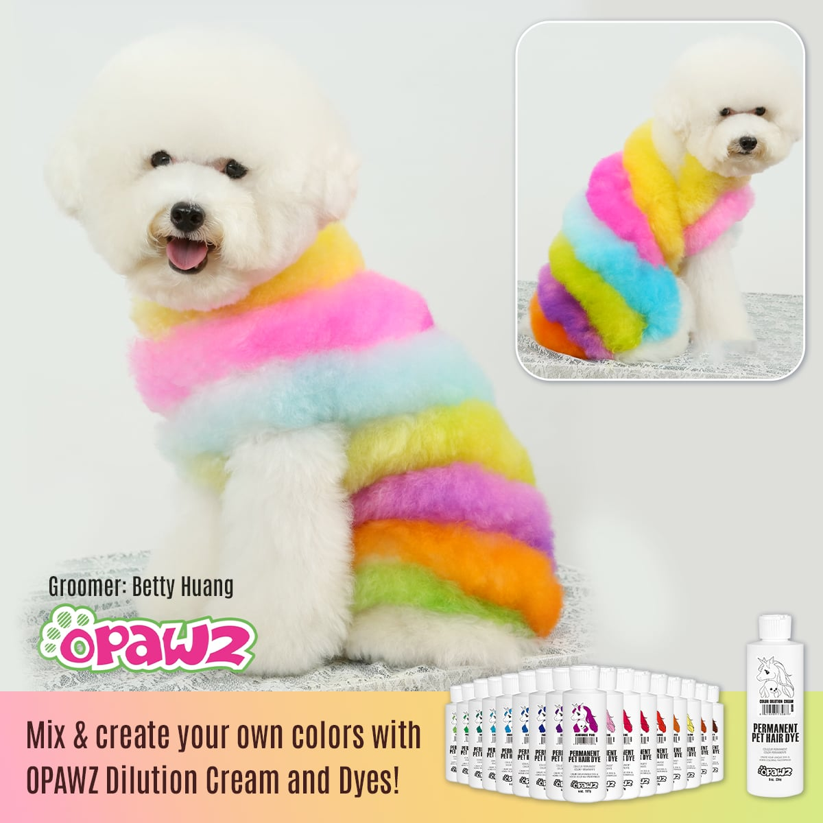 Crème de dilution de couleur permanente OPAWZ, 8,46 oz. 240g (PD13)