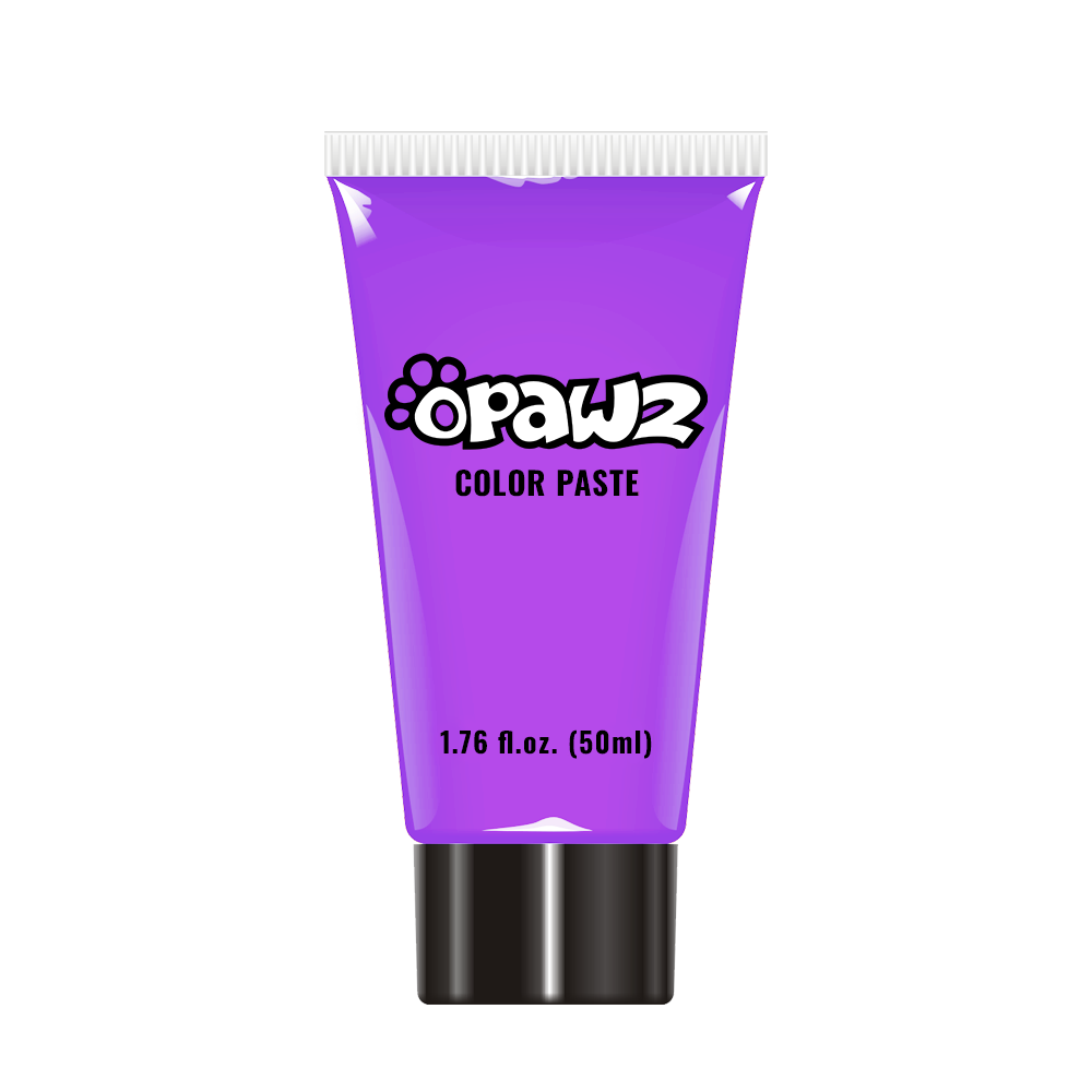 Temporary Purple Color Paste For Pet Hair Coloring - Washes Out