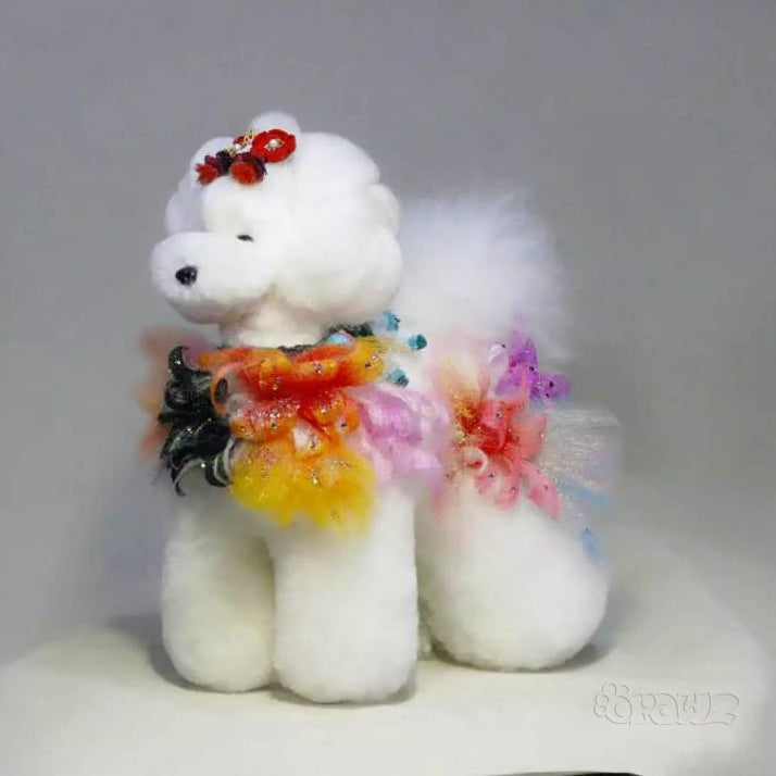 OPAWZ Toy Poodle Peluca para perro de cuerpo entero teñible - Blanco (WW01)