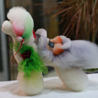 OPAWZ Toy Poodle Peluca para perro de cuerpo entero teñible - Blanco (WW01)