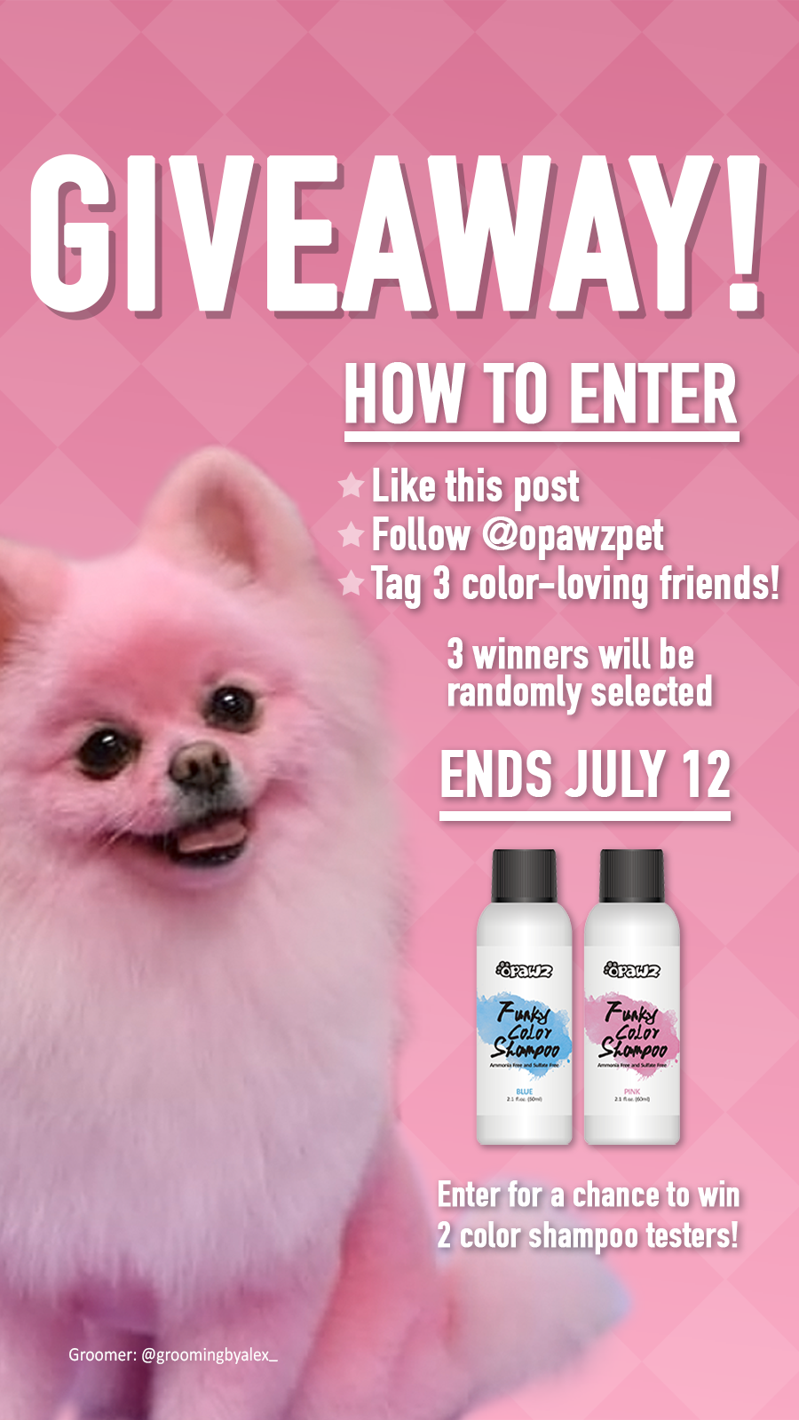 OPAWZ Funky Color Shampoo Giveaway on Tiktok!