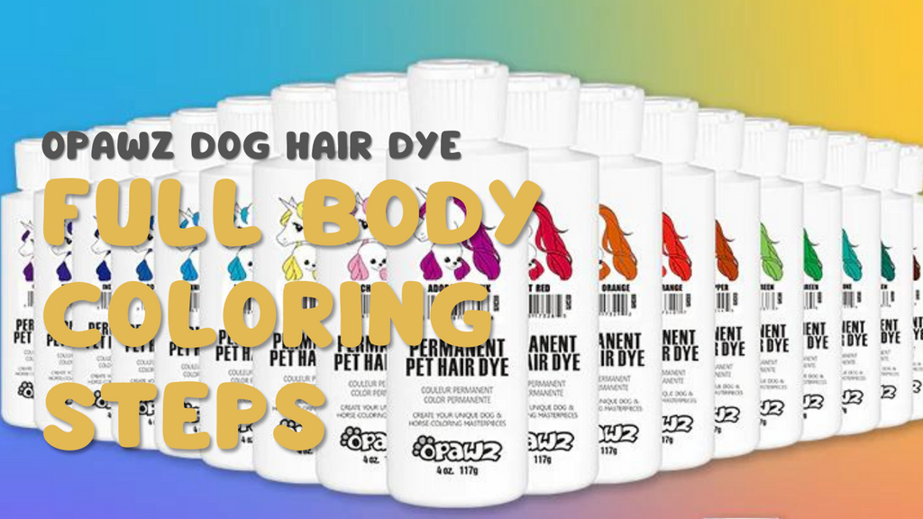 Full Body Coloring Steps with OPAWZ Dog Hair Dye
