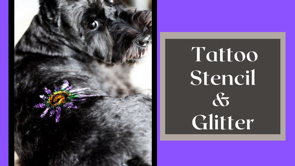 OPAWZ Pet Glitter Gel Tattoo Stencil Application Tutorial [Video]