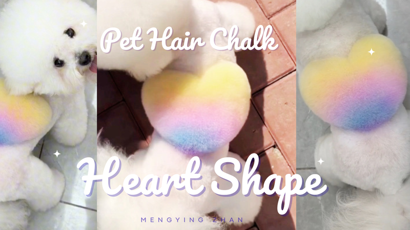 How to Create A Rainbow Heart For Dog Grooming