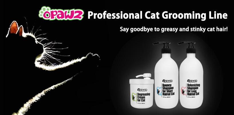 OPAWZ Professional Cat Grooming Line - Say goodbye to greasy and stinky cat hair!