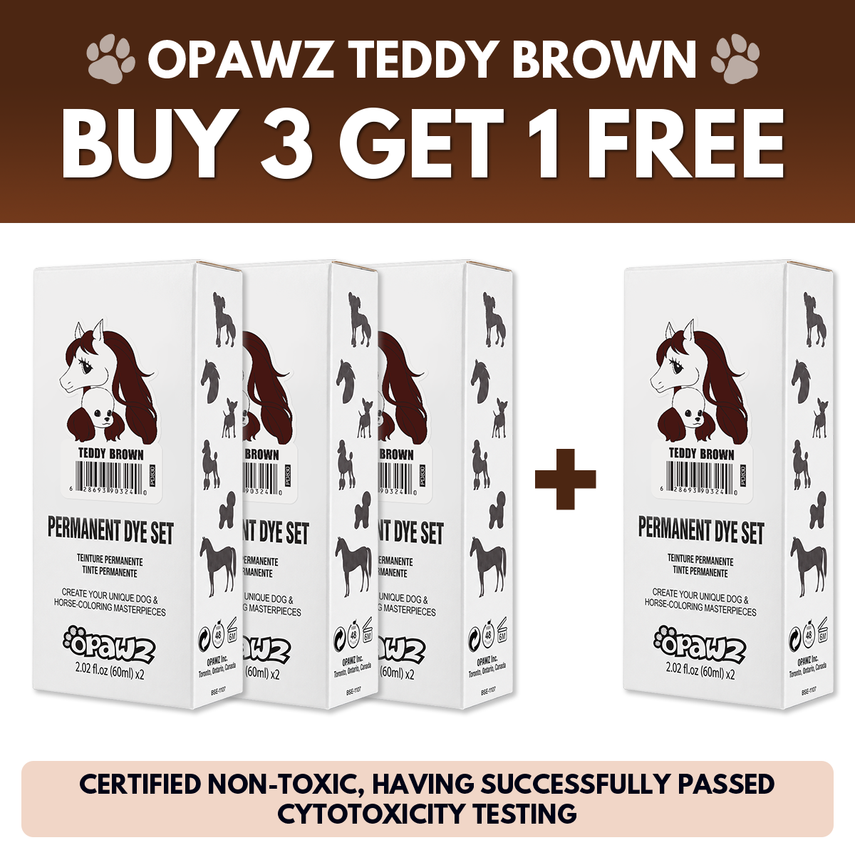 BUY 3 GET 1 FREE - Teddy Brown (VP67)