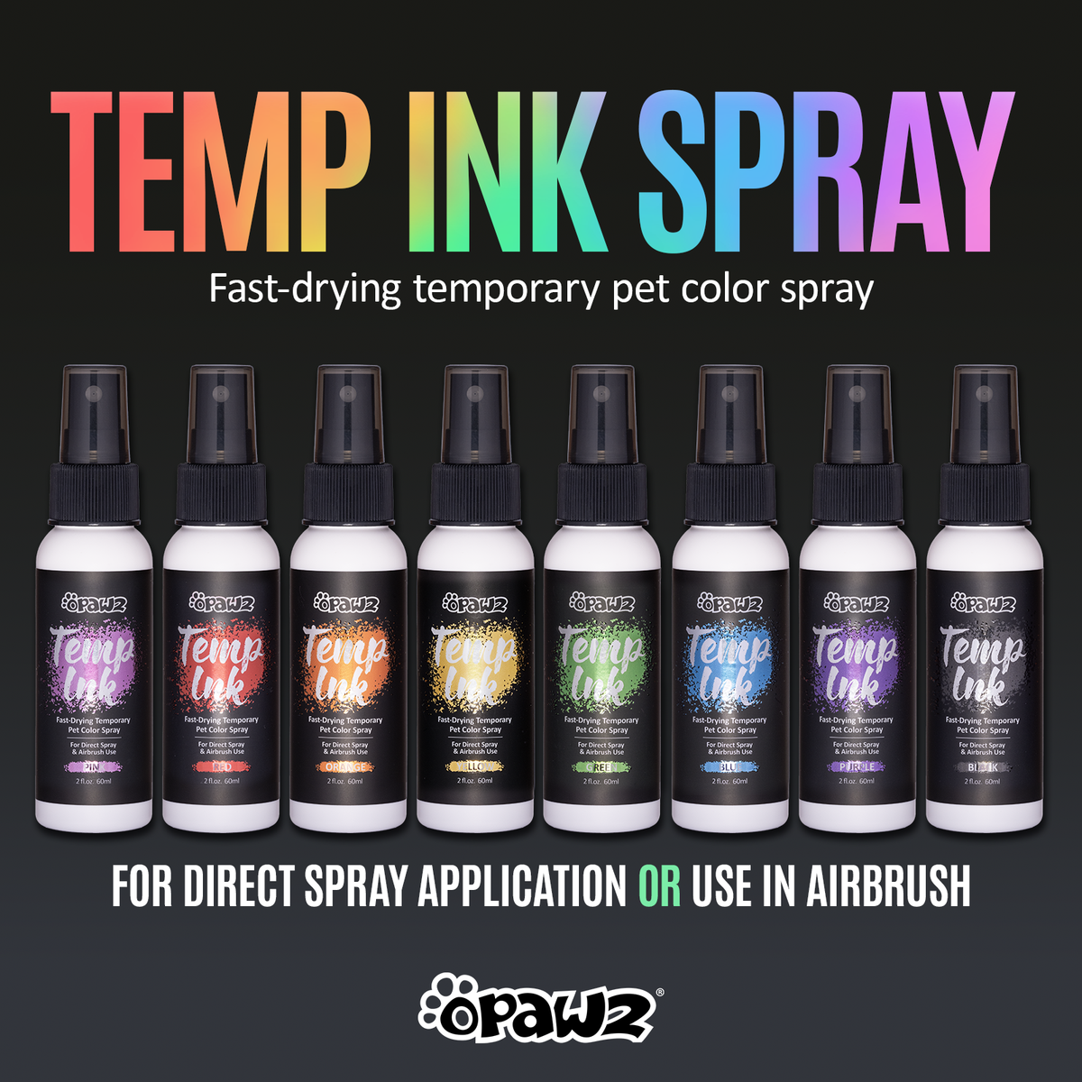 Temp Ink Spray - Green