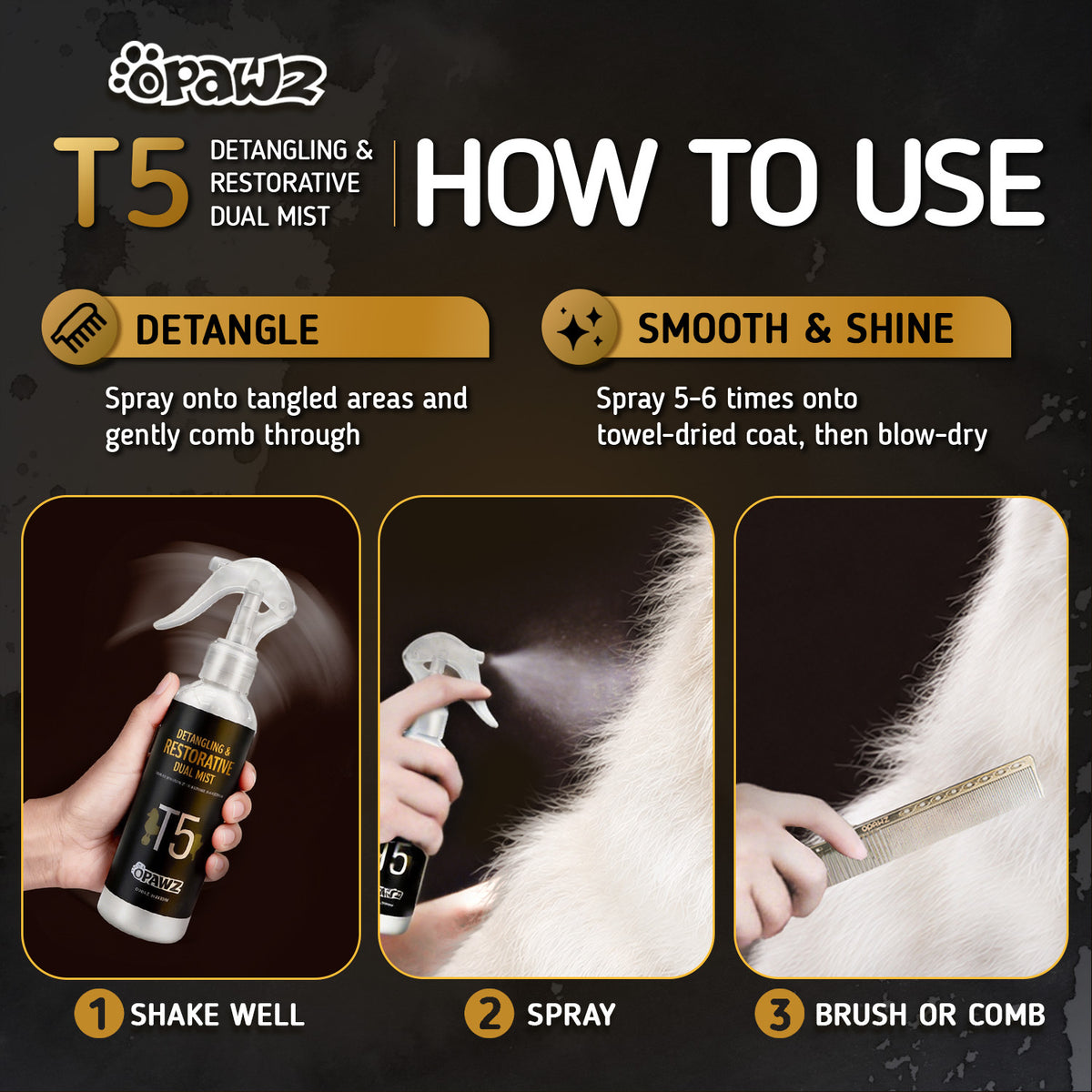 OPAWZ Detangling & Restorative Dual Mist (T5)
