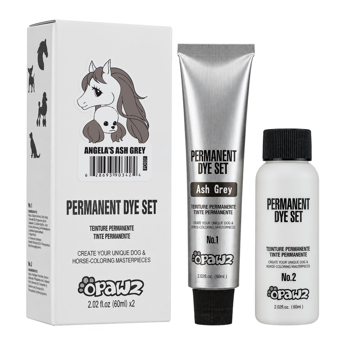 Dog Hair Dye - Angela's Ash Grey (PD31)