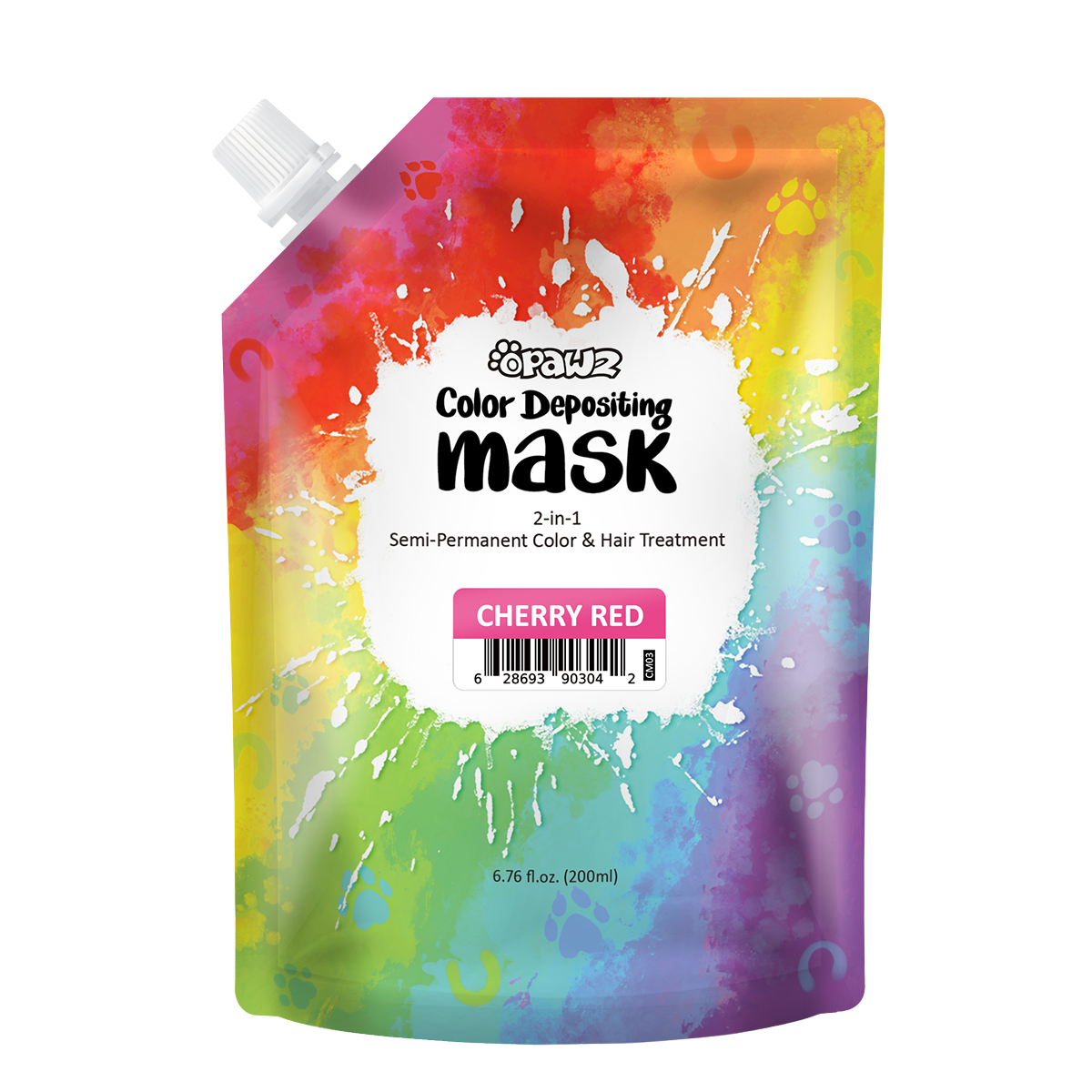 Mascarilla depositante de color OPAWZ - Rojo cereza - 200 ml (CM04)