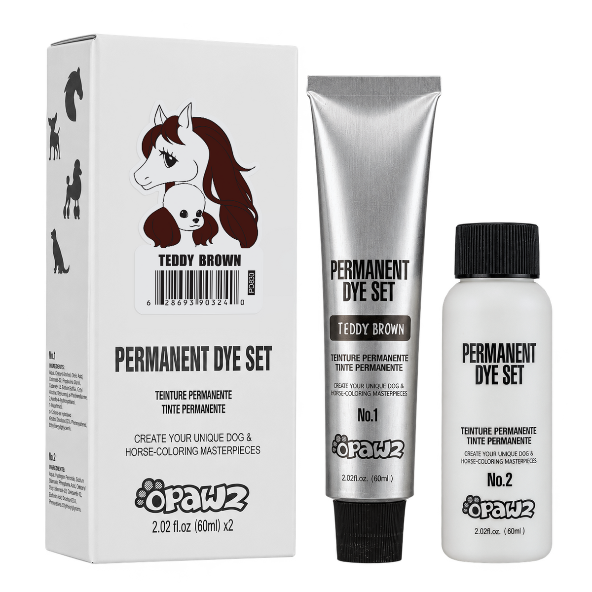 Tinte Permanente Teddy Brown 4oz probador