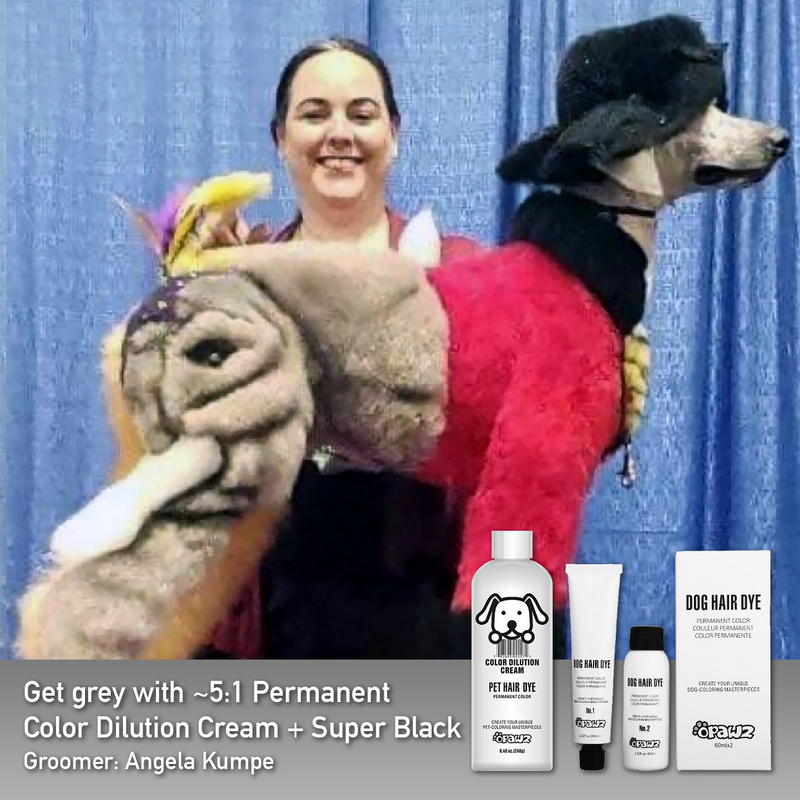 Super Black Dog Hair Dye by OPAWZ- Lasts 20 Washes