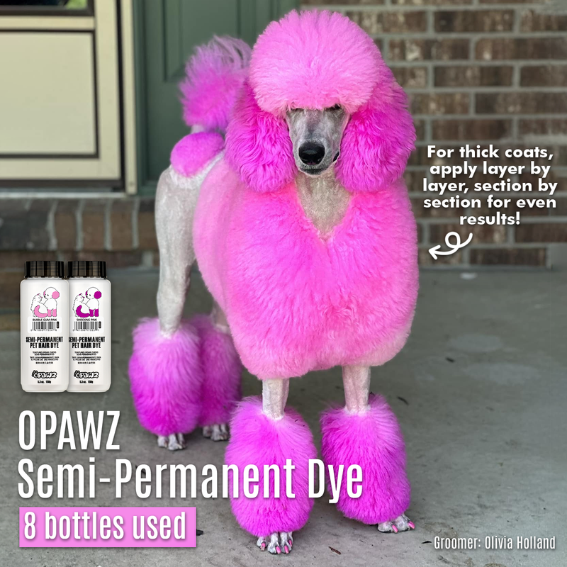 Pink Gum Bubble Dog OPAWZ Dye Hair Semi-Permanent -