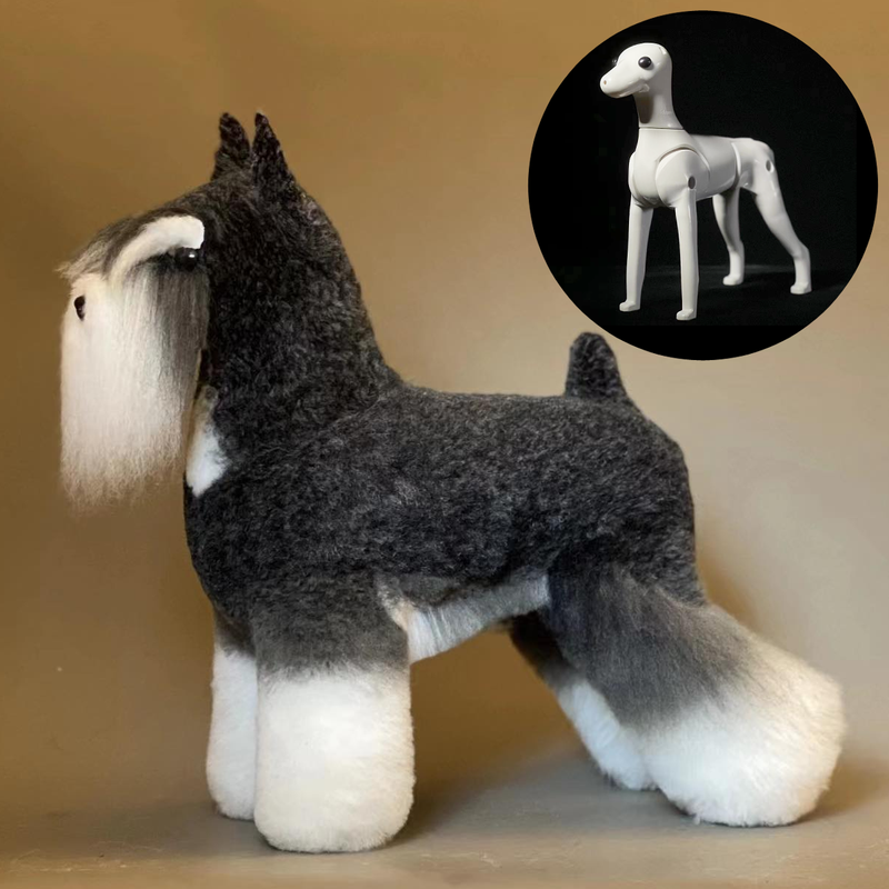 OPAWZ Schnauzer Model Dog For Grooming Academies and Display