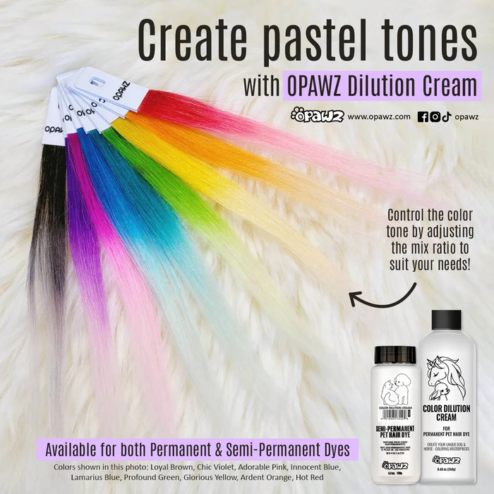OPAWZ Permanent Color Dilution Cream, 8 oz. 234g (PD13)