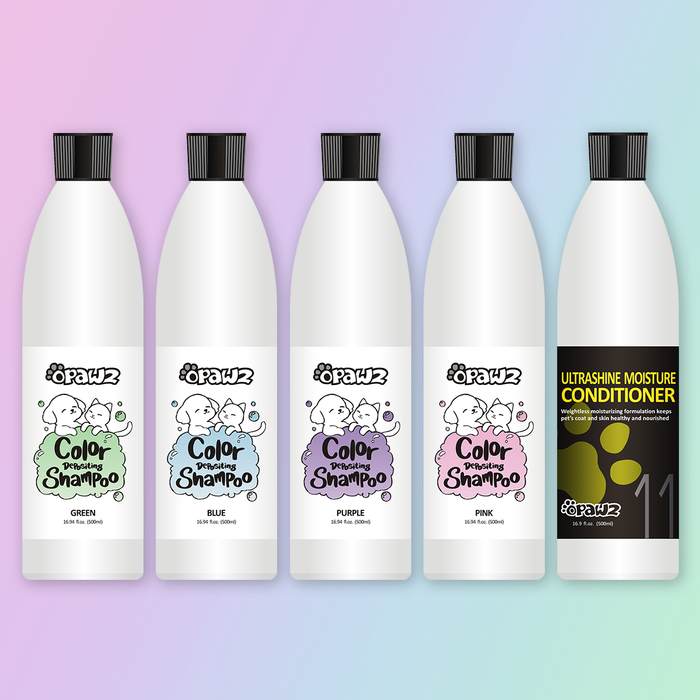 Paquete económico de champú y acondicionador de color de 5 piezas (VP32)