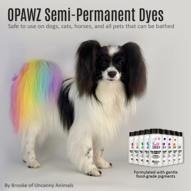 Semi-Permanent Dog Hair Dye Colors and Dilution Cream Value