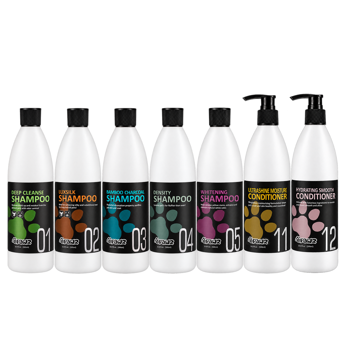 OPAWZ Pack économique de shampoing et revitalisant pour animaux de compagnie (VP12)