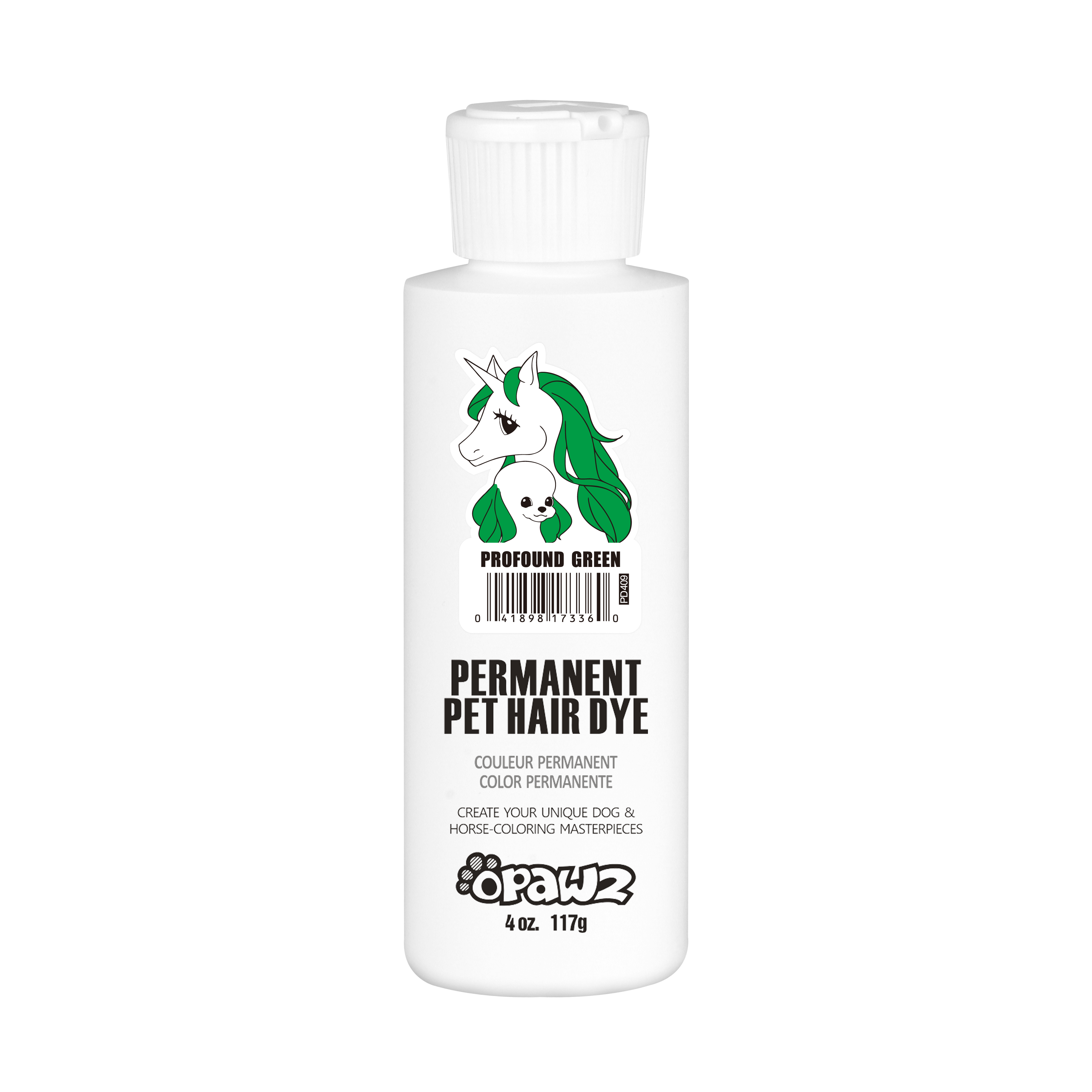 Profound Green Dog Hair Dye by OPAWZ - Lasts 20 Washes