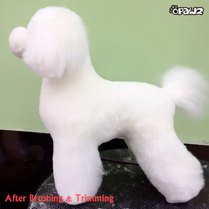 Peluca para perro de cuerpo entero OPAWZ Toy Poodle - Blanco (DW01-1)