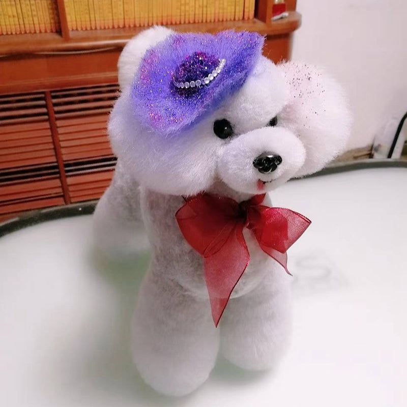 Peluca para perro de cuerpo entero OPAWZ Toy Poodle - Blanco (DW01-1)