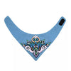 Collar Denim Folk-Custom Azul Claro - B038-1
