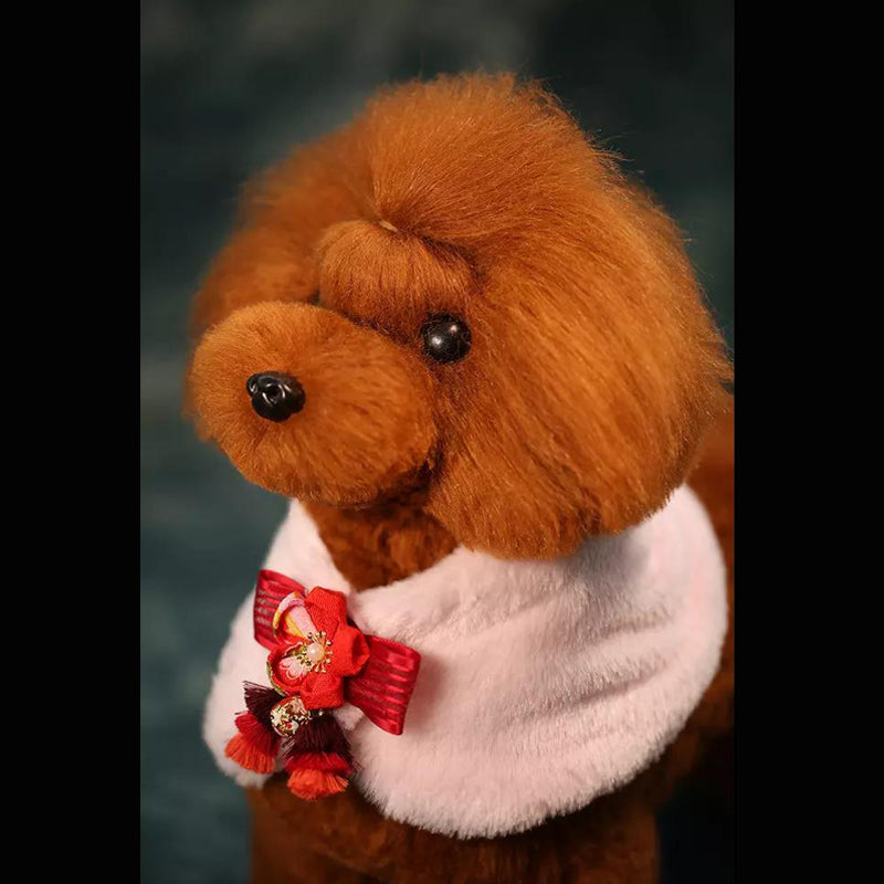 Châle en peluche rose - B020