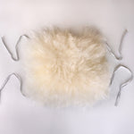 Almohadilla trasera de lana teñible OPAWZ con cuerdas (WW04)