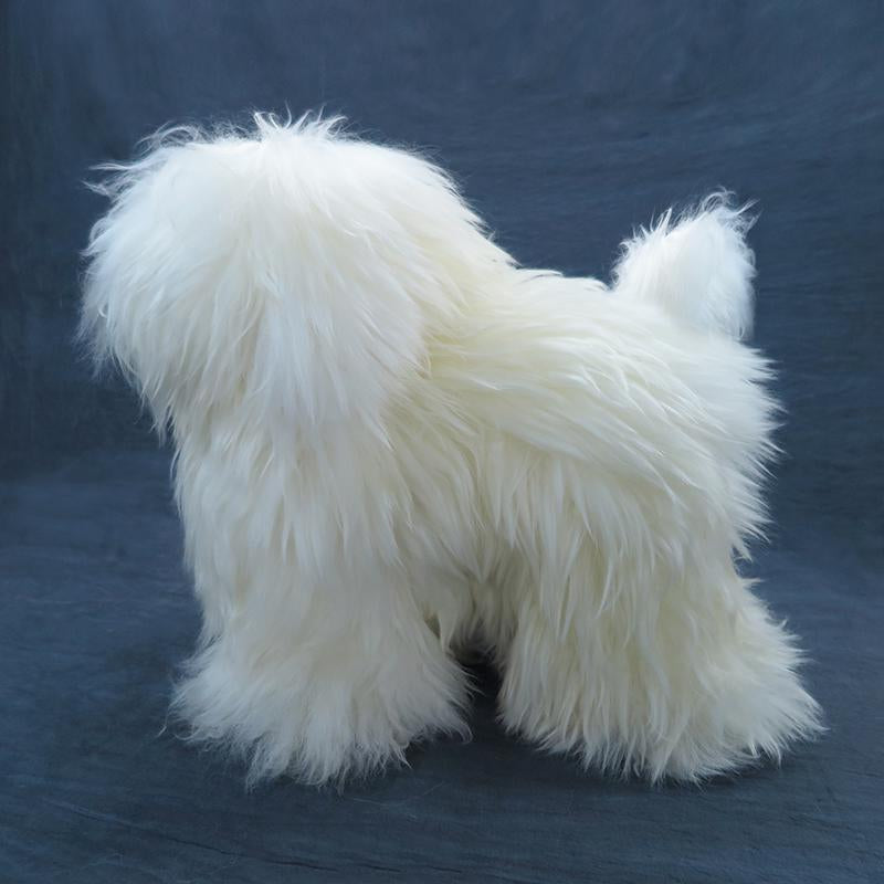 OPAWZ Toy Poodle Peluca para perro de cuerpo entero teñible - Blanco (WW01)