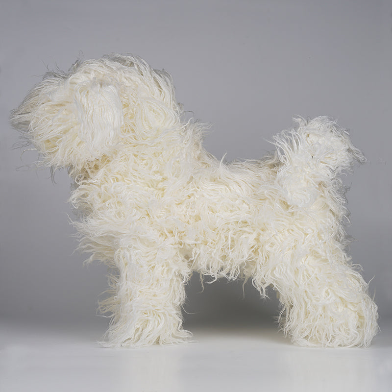 1:1.2 Bichon Show Dog Whole Body Model Dog Wig and Dog Value Pack