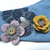 Pom-pom Fresh Denim Collar - B040