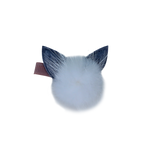 Pompon avec oreille de lapin bleue pince à cheveux pour animaux de compagnie-A093