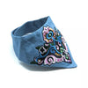 Collar Denim Folk-Custom Azul Claro - B038-1
