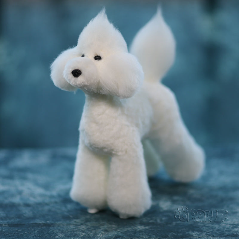 Peluca para perro de cuerpo entero OPAWZ Toy Poodle - Blanco (DW01-1)