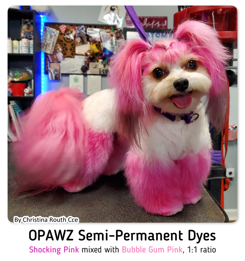 OPAWZ Semi-Permanent Dog Hair Dye - Bubble Gum Pink